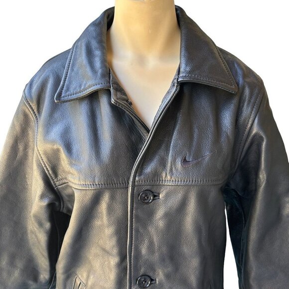 Ironhead Jacket Motorcycle Leather Black Button-Up Pockets Women's Size XS VTG - Picture 2 of 13